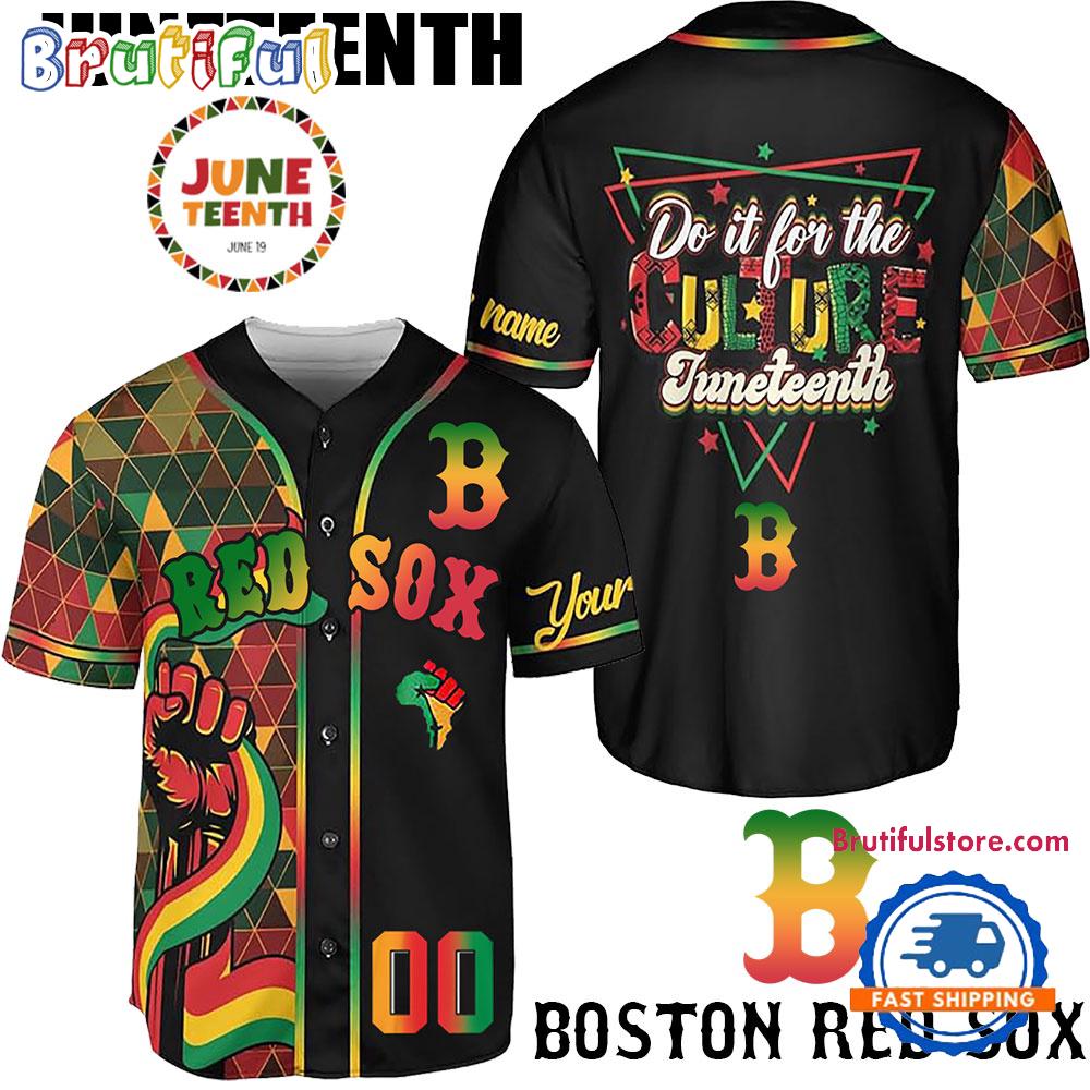 Juneteenth Day x Boston Red Sox 2025 Baseball Jersey Shirt