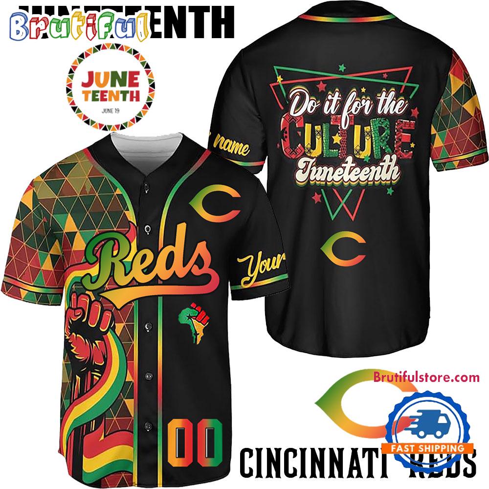 Juneteenth Day x Cincinnati Reds 2025 Baseball Jersey Shirt