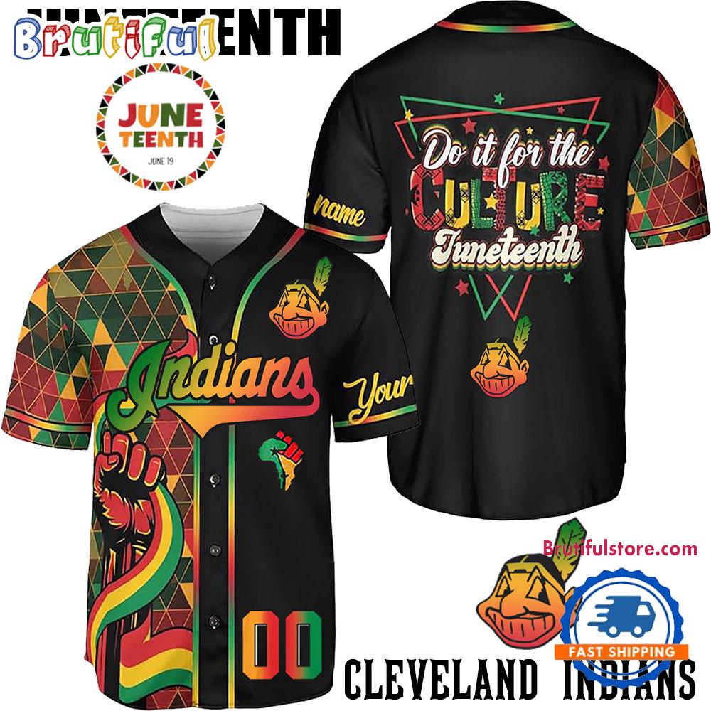 Juneteenth Day x Cleveland Indians 2025 Baseball Jersey Shirt