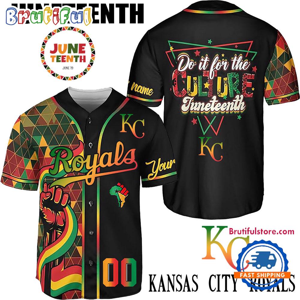 Juneteenth Day x Kansas City Royals 2025 Baseball Jersey Shirt