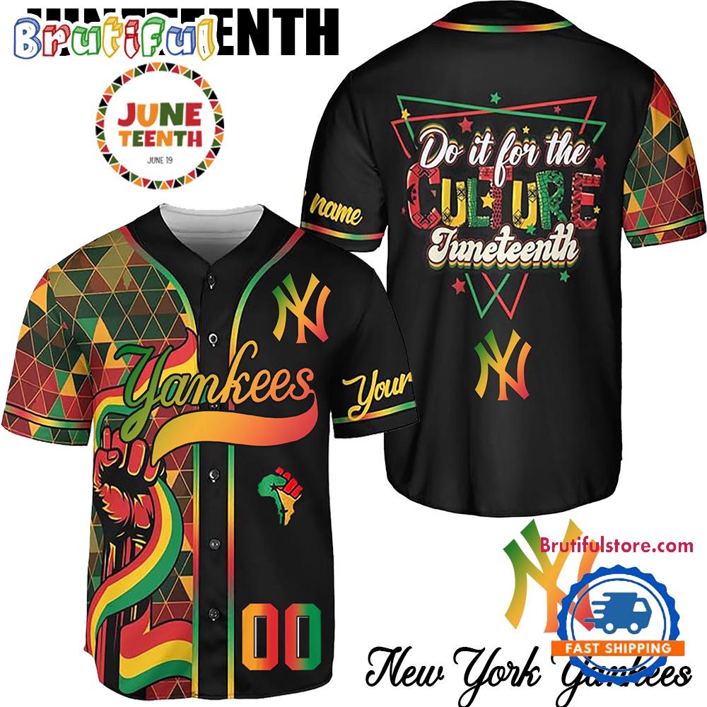 Juneteenth Day x New York Yankees 2025 Baseball Jersey Shirt