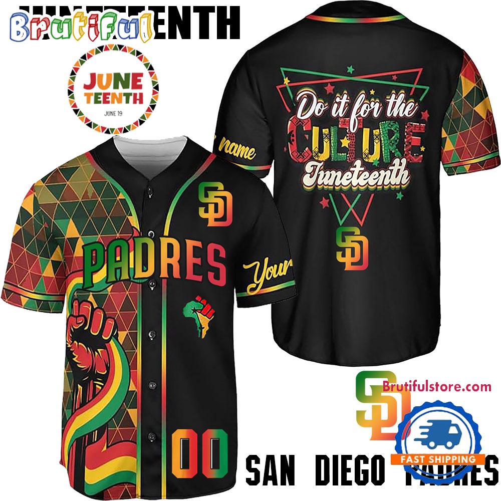 Juneteenth Day x San Diego Padres 2025 Baseball Jersey Shirt