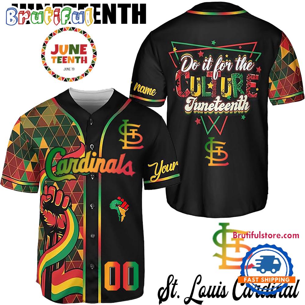 Juneteenth Day x St. Louis Cardinals 2025 Baseball Jersey Shirt