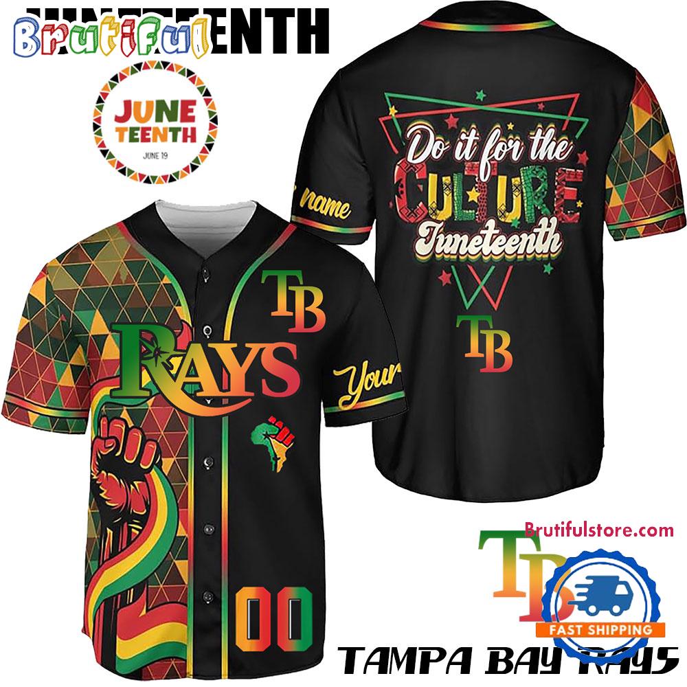 Juneteenth Day x Tampa Bay Rays 2025 Baseball Jersey Shirt