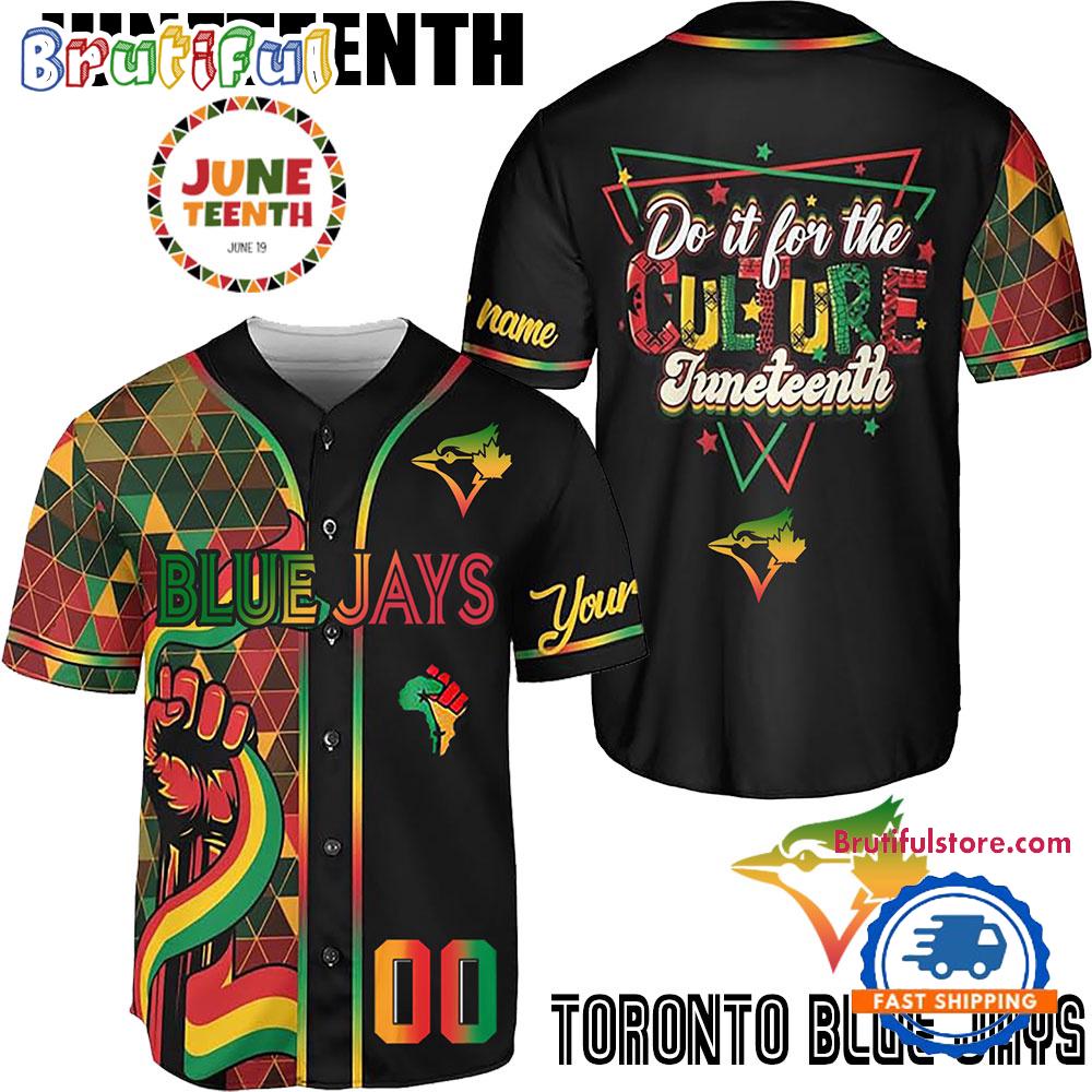 Juneteenth Day x Toronto Blue Jays 2025 Baseball Jersey Shirt