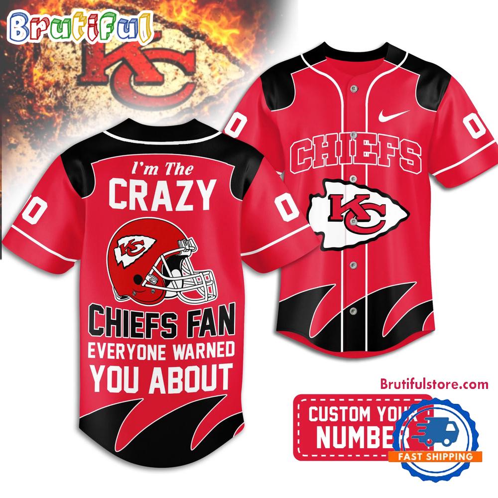 Kansas City Chiefs 2026 NFL Crazy Football Fan Personalized Jersey Shirt