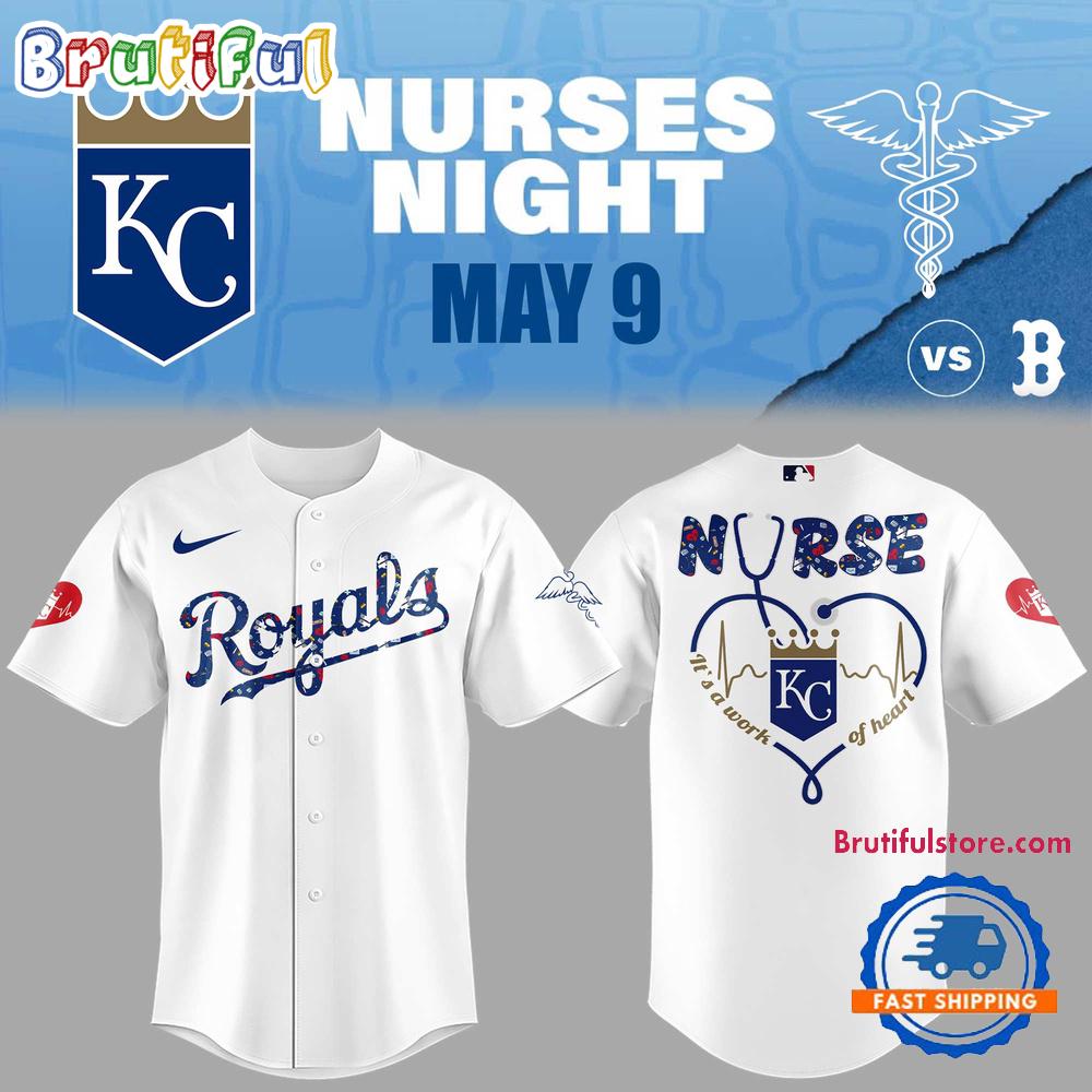 Kansas City Royals Baseball NURSES NIGHT Jersey Shirt