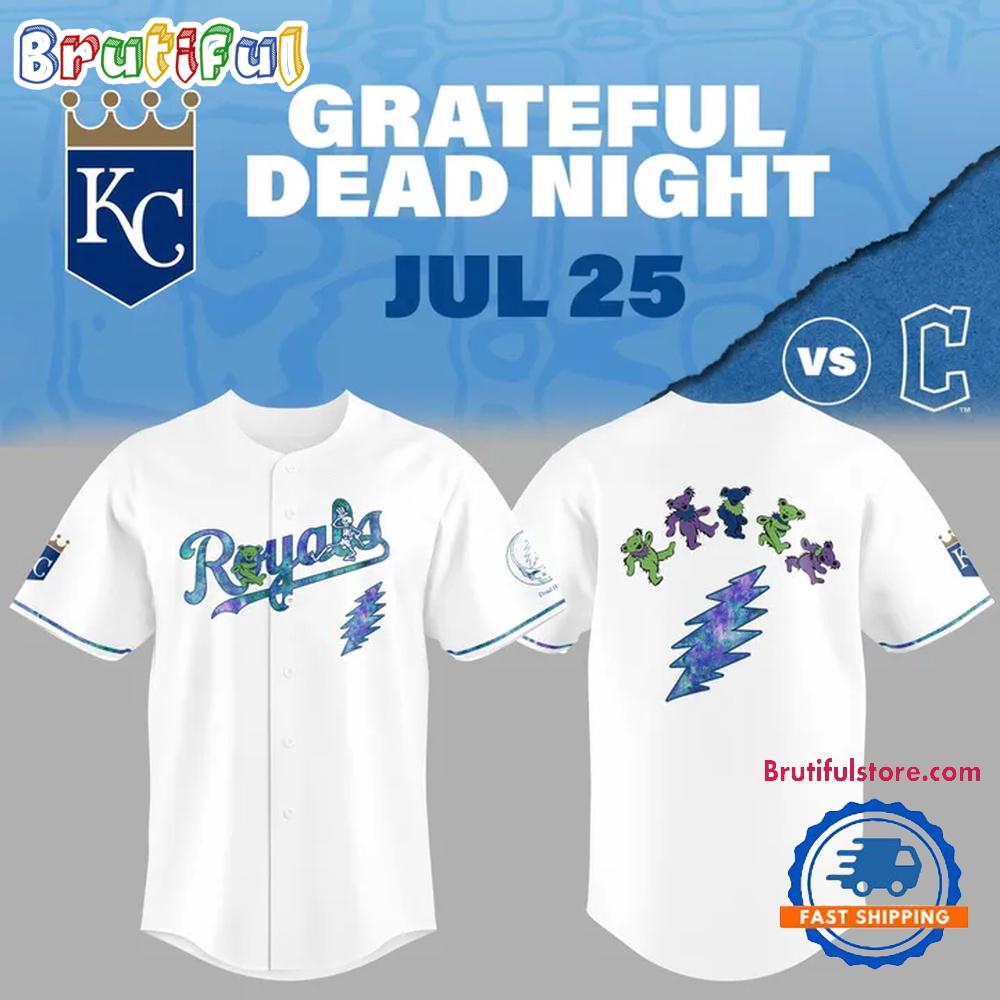 Kansas City Royals Grateful Dead Night Limited Edition Jersey Shirt