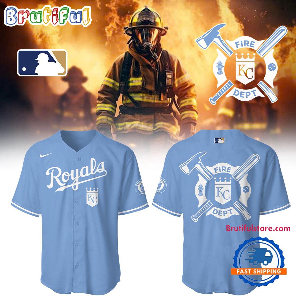 Kansas City Royals x Firefighter Appreciation Night 2025 Baseball Jersey