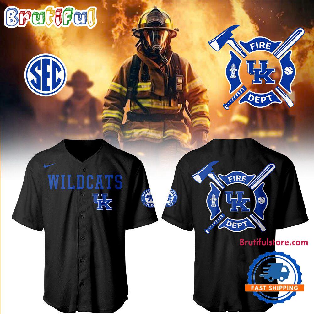 Kentucky Wildcats Baseball x Firefighter Appreciation Night 2025 3D Print Jersey