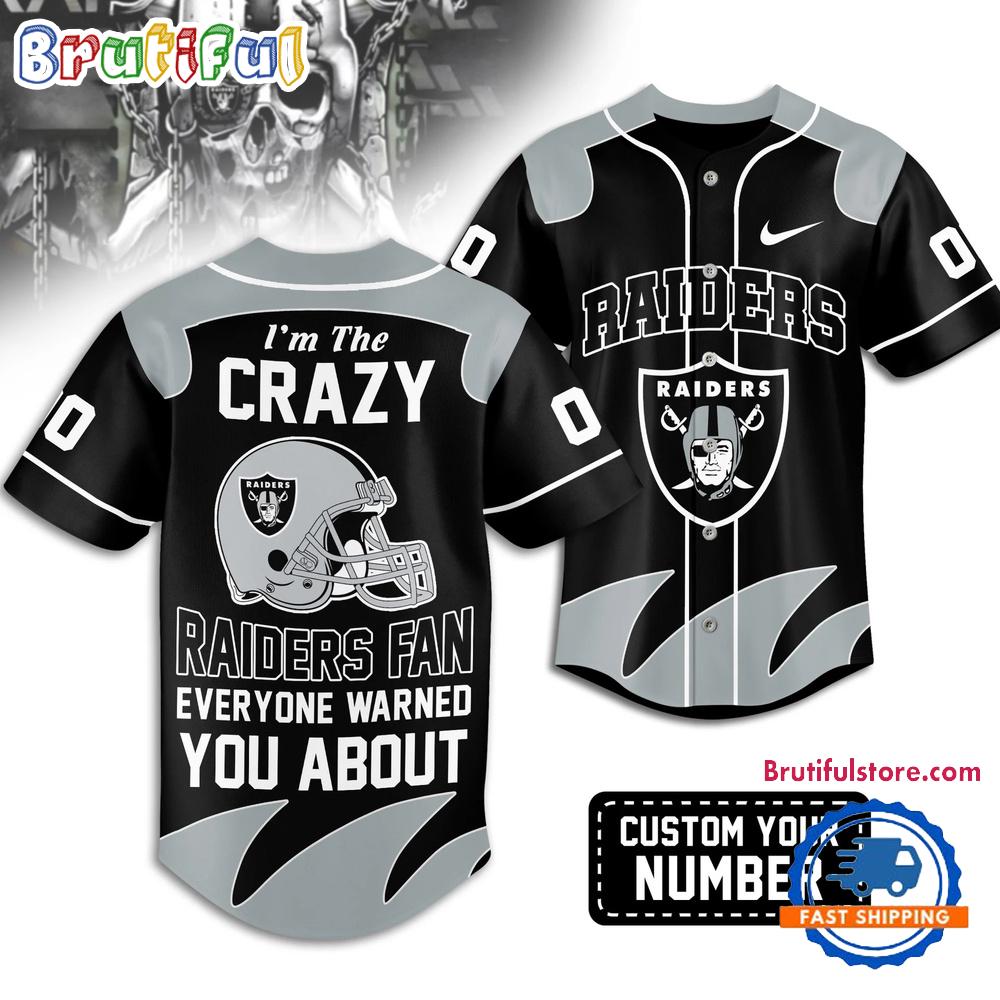 Las Vegas Raiders 2026 NFL Crazy Football Fan Personalized Jersey Shirt