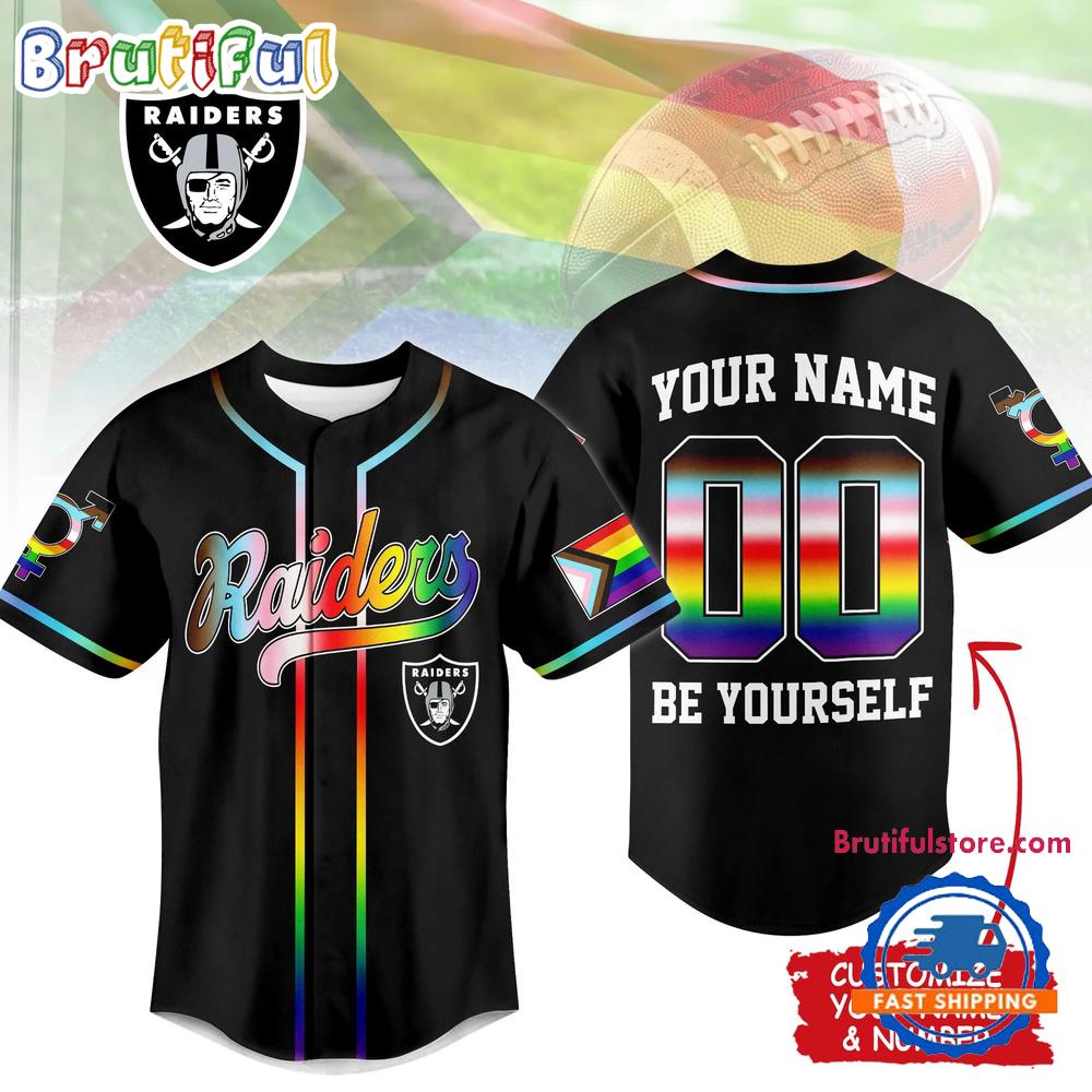 Las Vegas Raiders 2026 NFL Pride Month Limited Edition Baseball Jersey