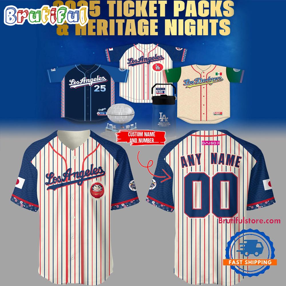 Los Angeles Dodger MLB Japanese Heritage Night 2025 Limited Custom Jersey Shirt