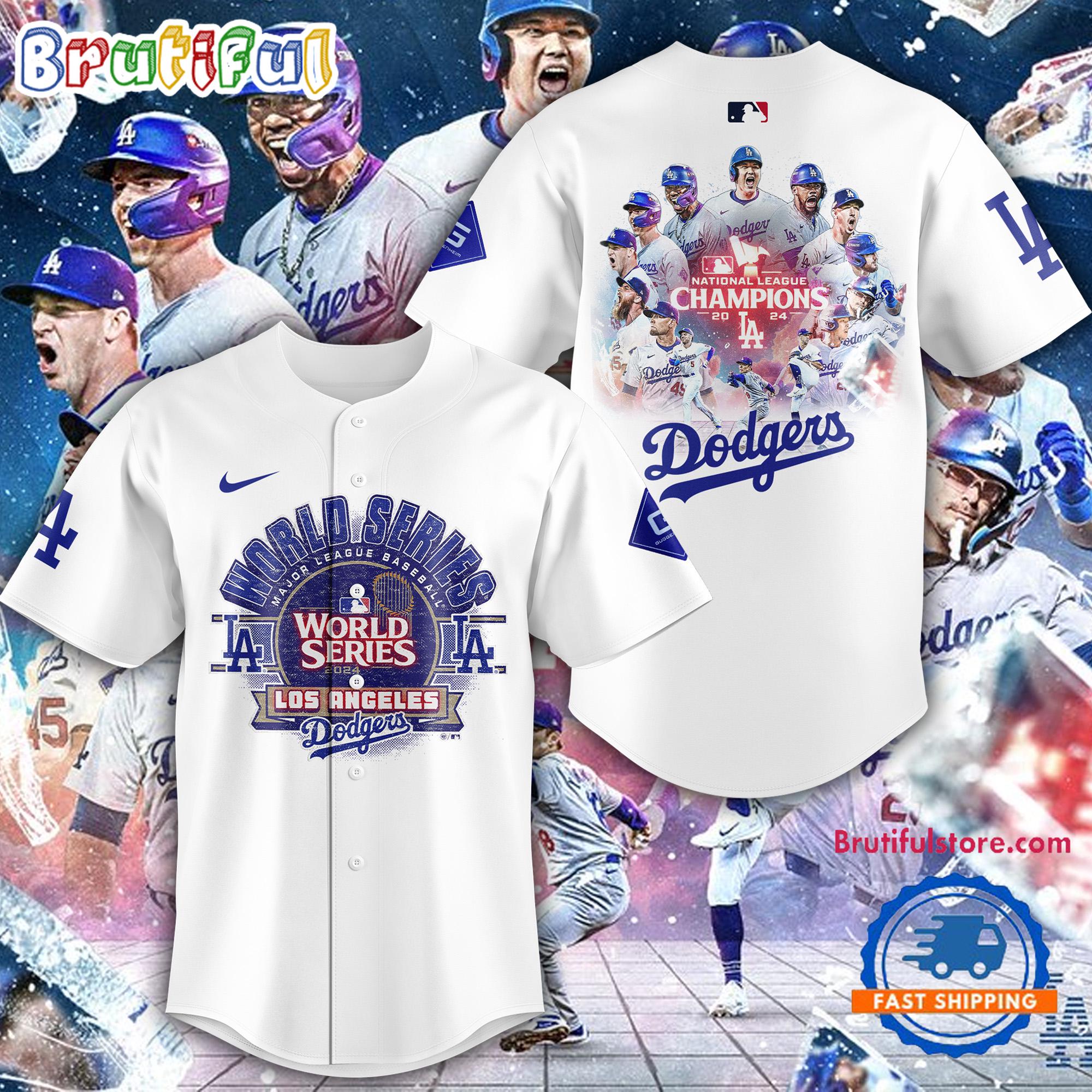 Los Angeles Dodgers 2024 National League Champions World Series Baseball Jersey