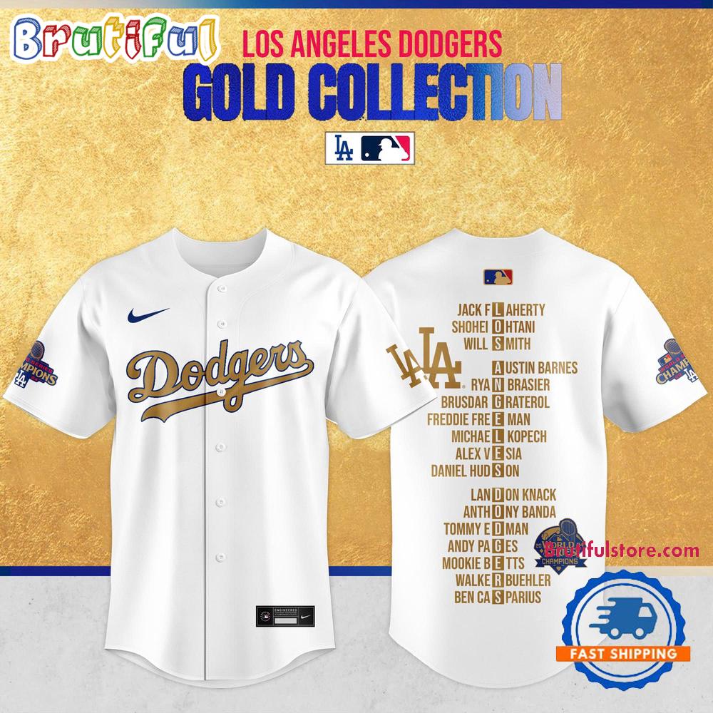 Los Angeles Dodgers 2025 World Series Champions Baseball Jersey
