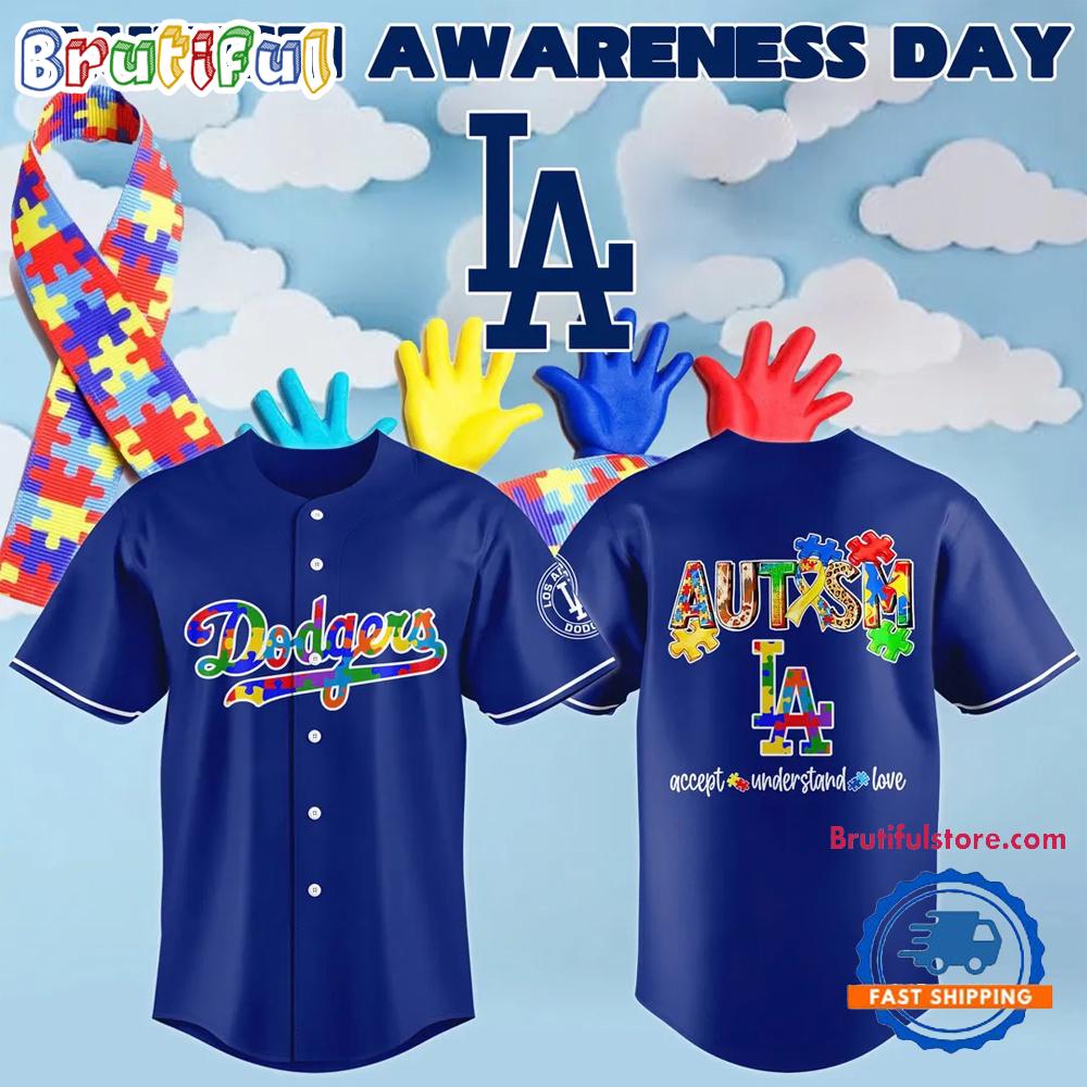 Los Angeles Dodgers Autism Awareness Limited 2025 Baseball Jersey