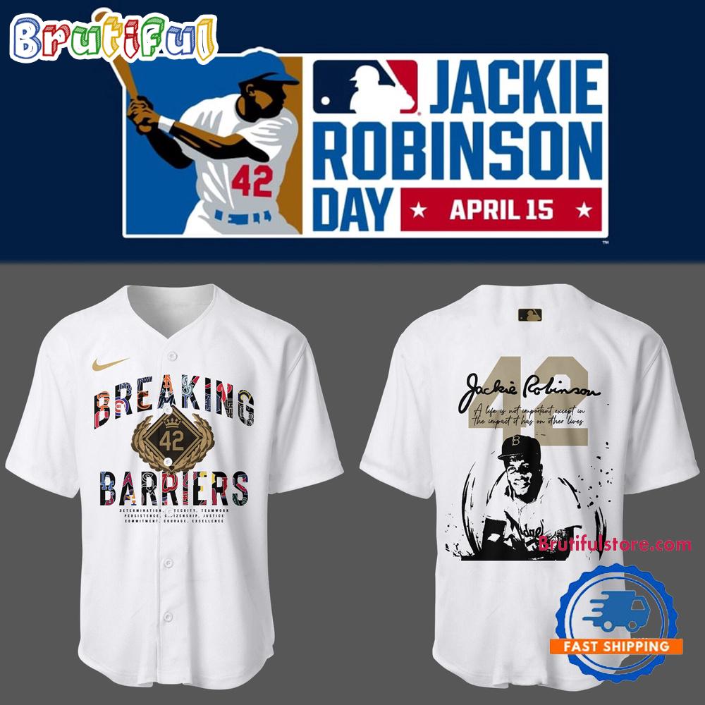 Los Angeles Dodgers Baseball Limited Honoring Jackie Robinson 42 Graphics Design Jersey