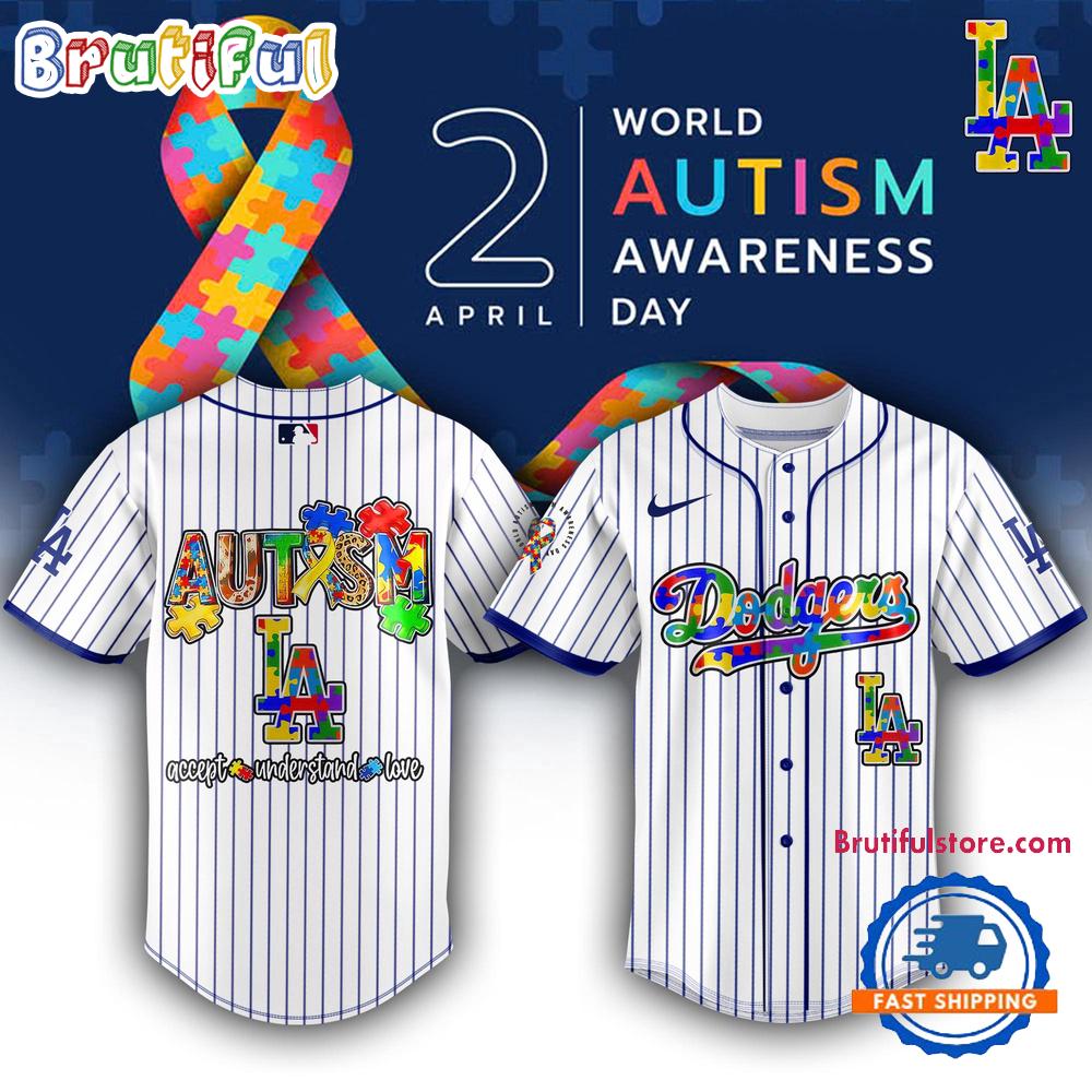 Los Angeles Dodgers x World Autism Awareness Day 2025 Design Jersey Shirt