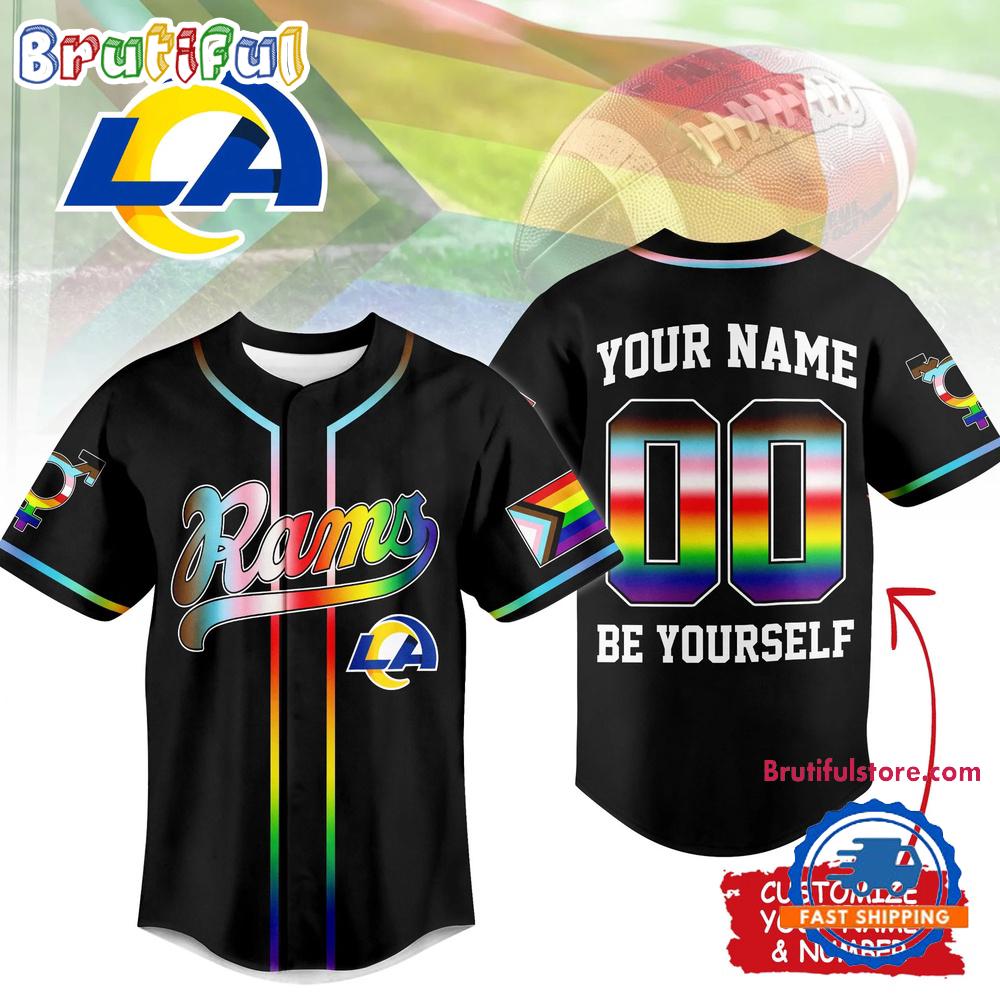 Los Angeles Rams 2026 NFL Pride Month Limited Edition Baseball Jersey