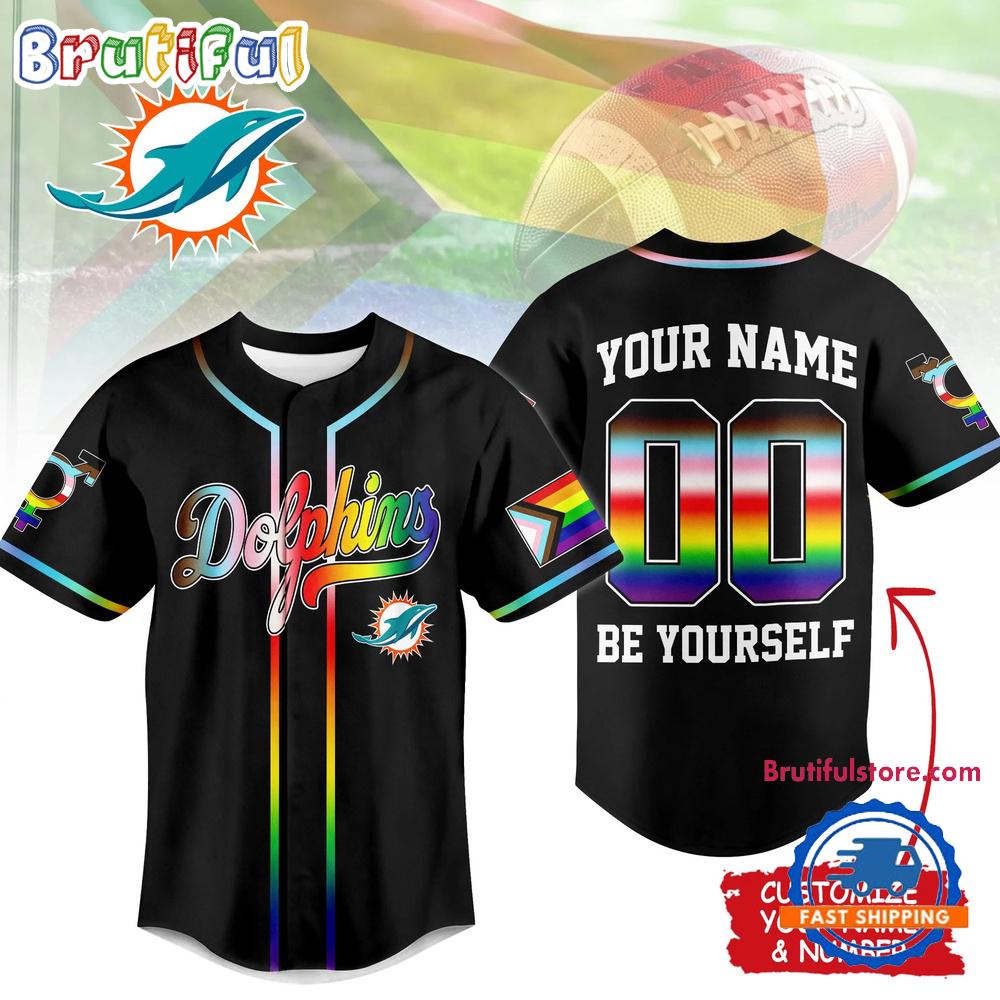 Miami Dolphins 2026 NFL Pride Month Limited Edition Baseball Jersey