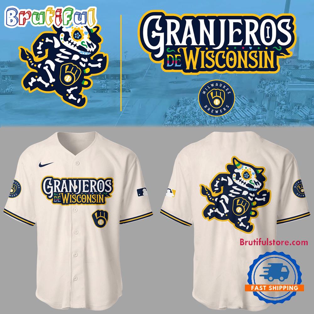 Milwaukee Brewers Baseball Granjeros De Wisconsin 2025 Jersey