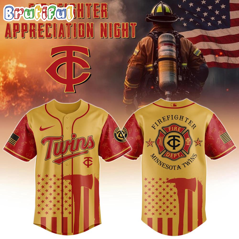 Minnesota Twins MLB x Firefighter Appreciation Night Special Edition Jersey 2025