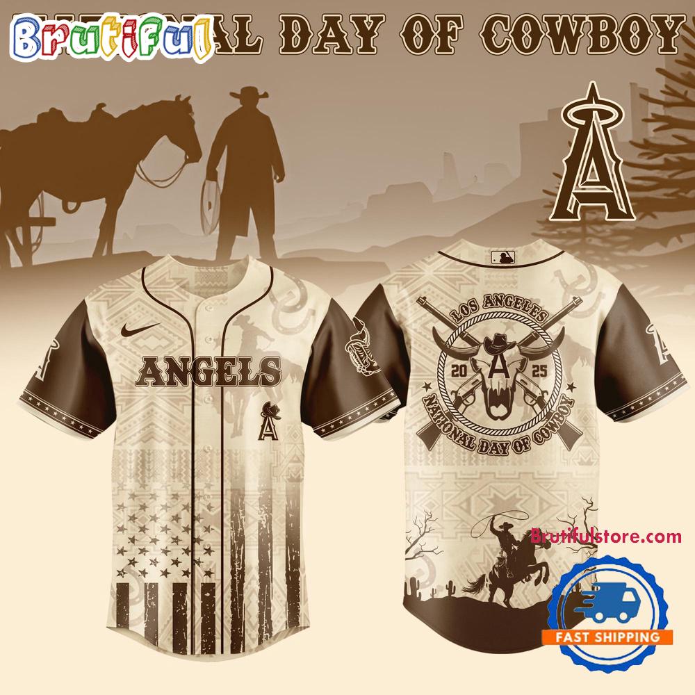 National Day of Cowboy x Los Angeles Angels 2025 Edition Baseball Jersey