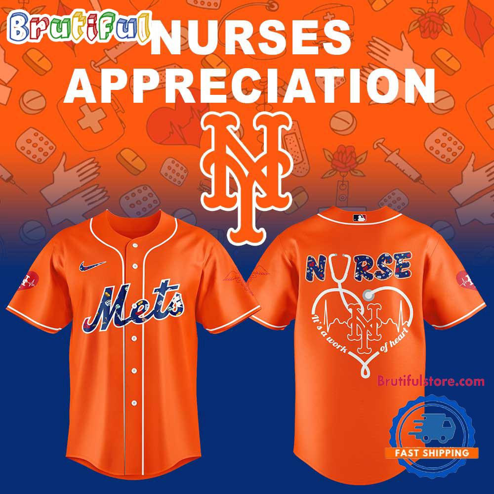 New York Mets NURSES NIGHT 2025 3D Print Jersey Shirt