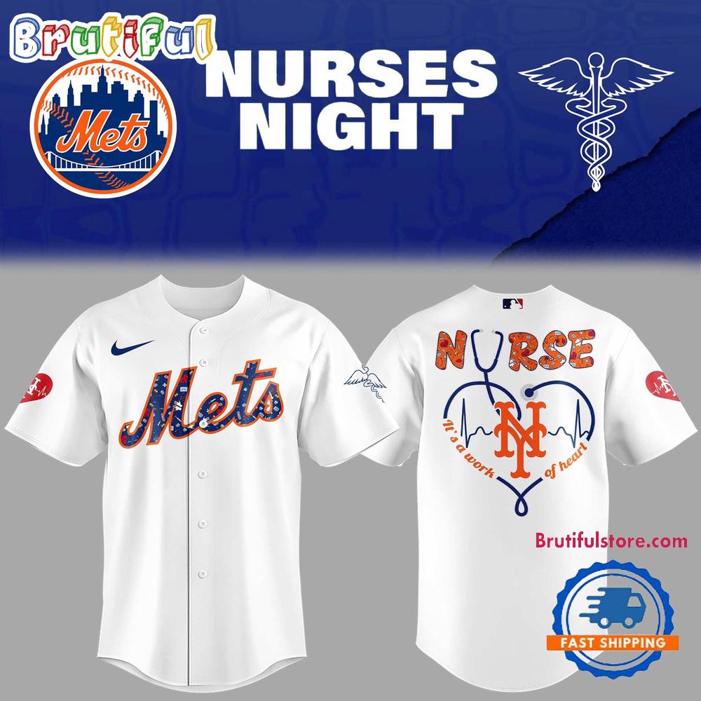 New York Mets NURSES NIGHT Limited Edition Baseball Jersey