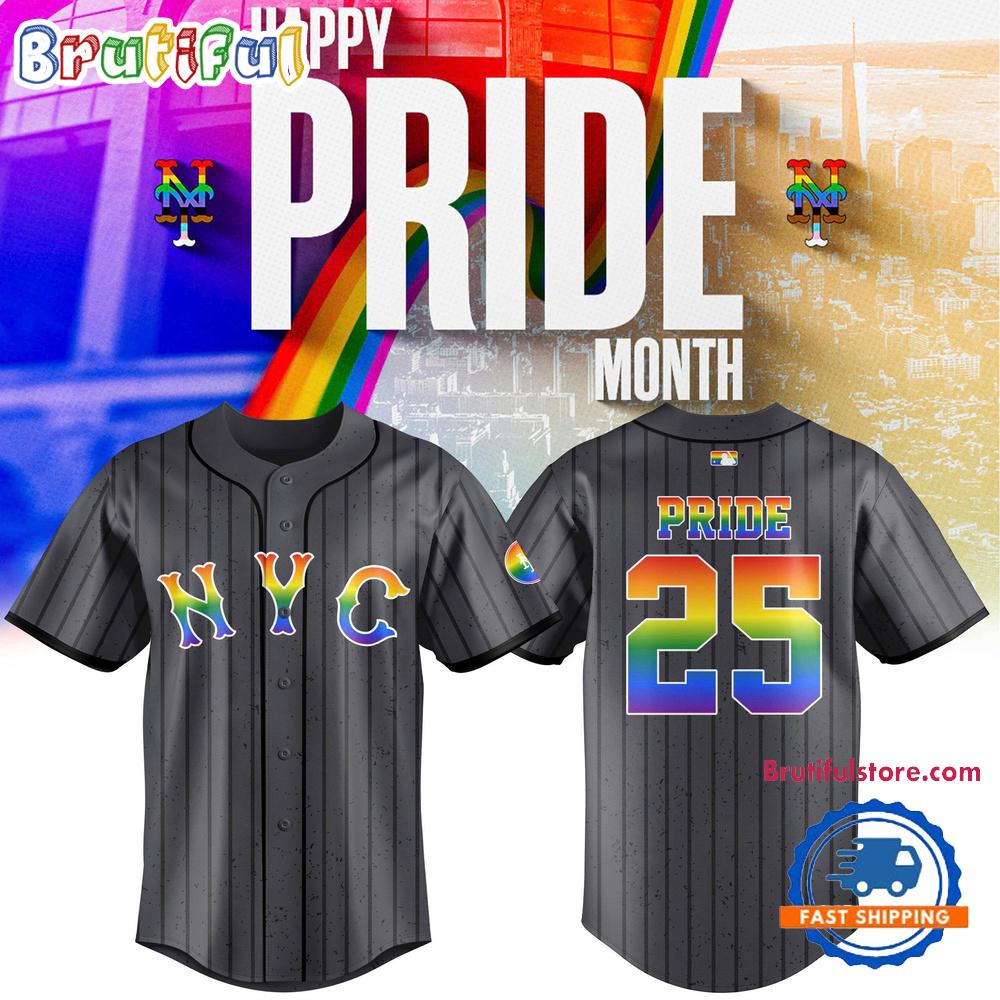 New York Mets Pride Night 2025 New Baseball Jersey
