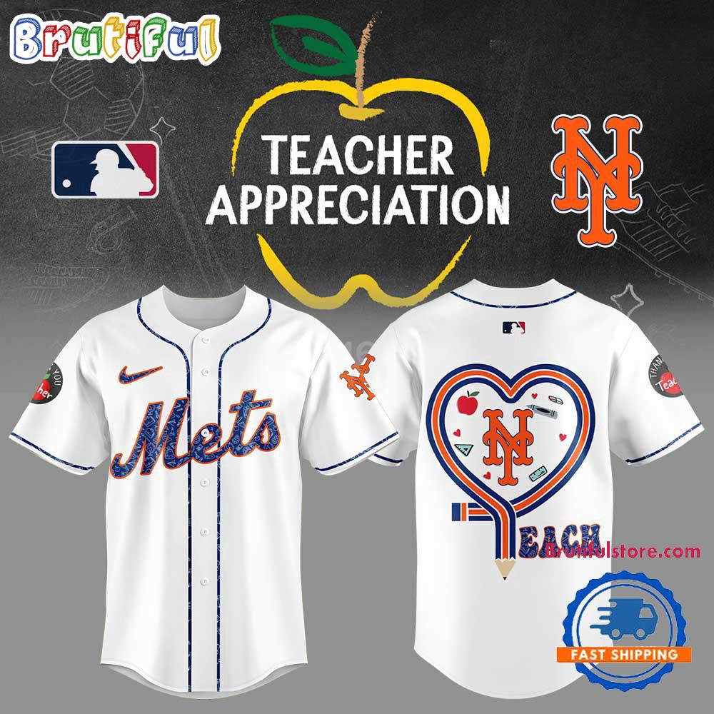New York Mets Teacher Appreciation 2025 Baseball Jersey