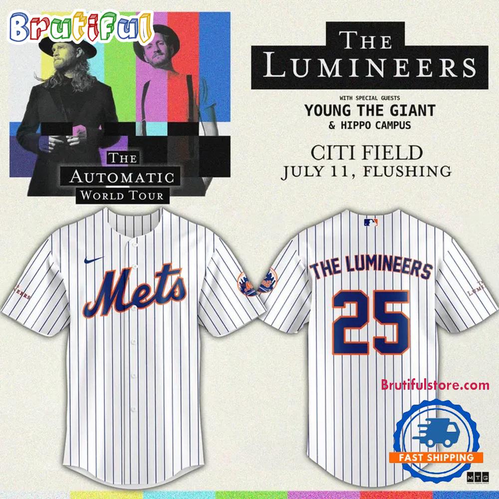 New York Mets x The Lumineers Automatic World Tour 2025 Jersey Shirt