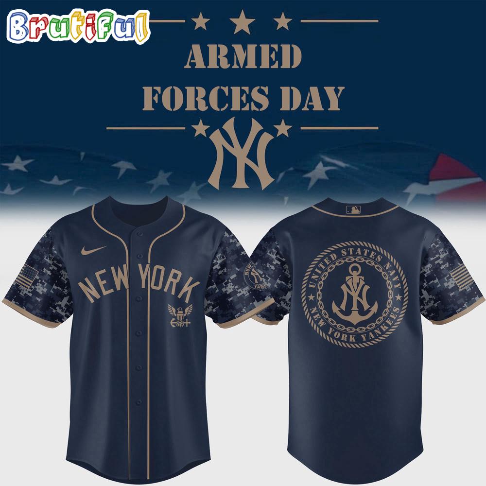 New York Yankees 2025 Armed Forces Day Baseball Jersey
