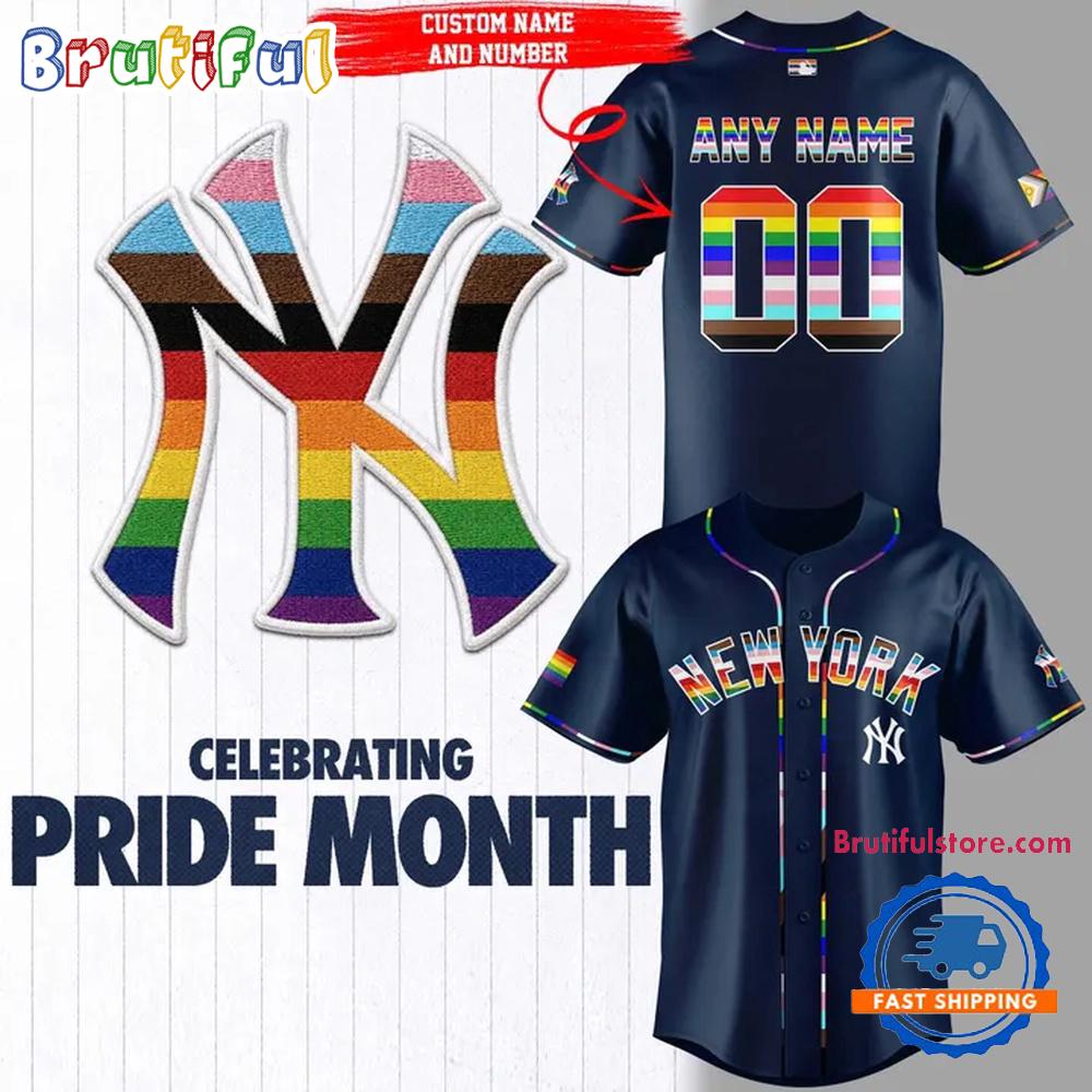 New York Yankees Pride Night 2026 Custom Baseball Jersey