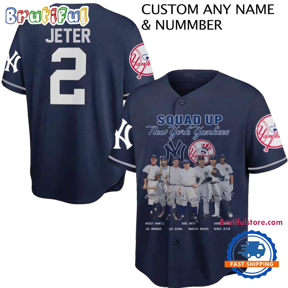 New York Yankees Team Player Name 2025 Baseball Jersey