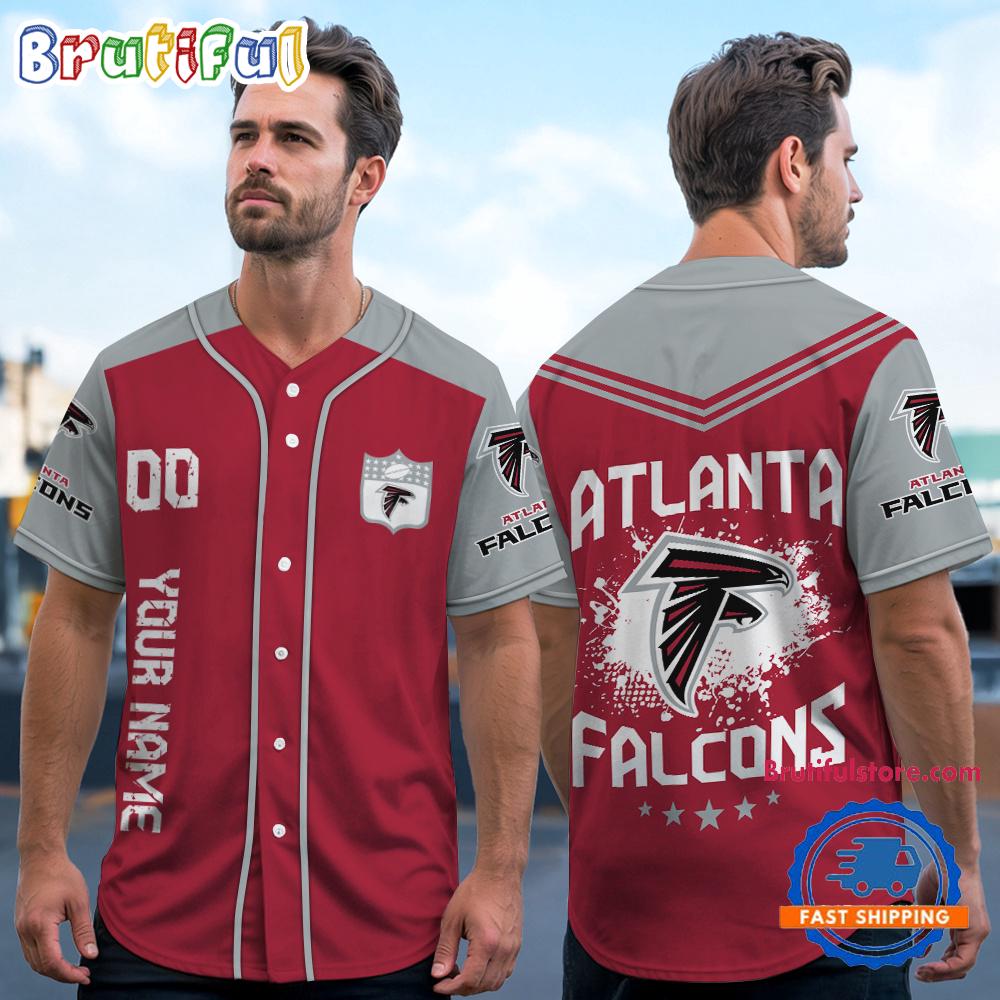 NFL Atlanta Falcons Personalized Baseball Jersey