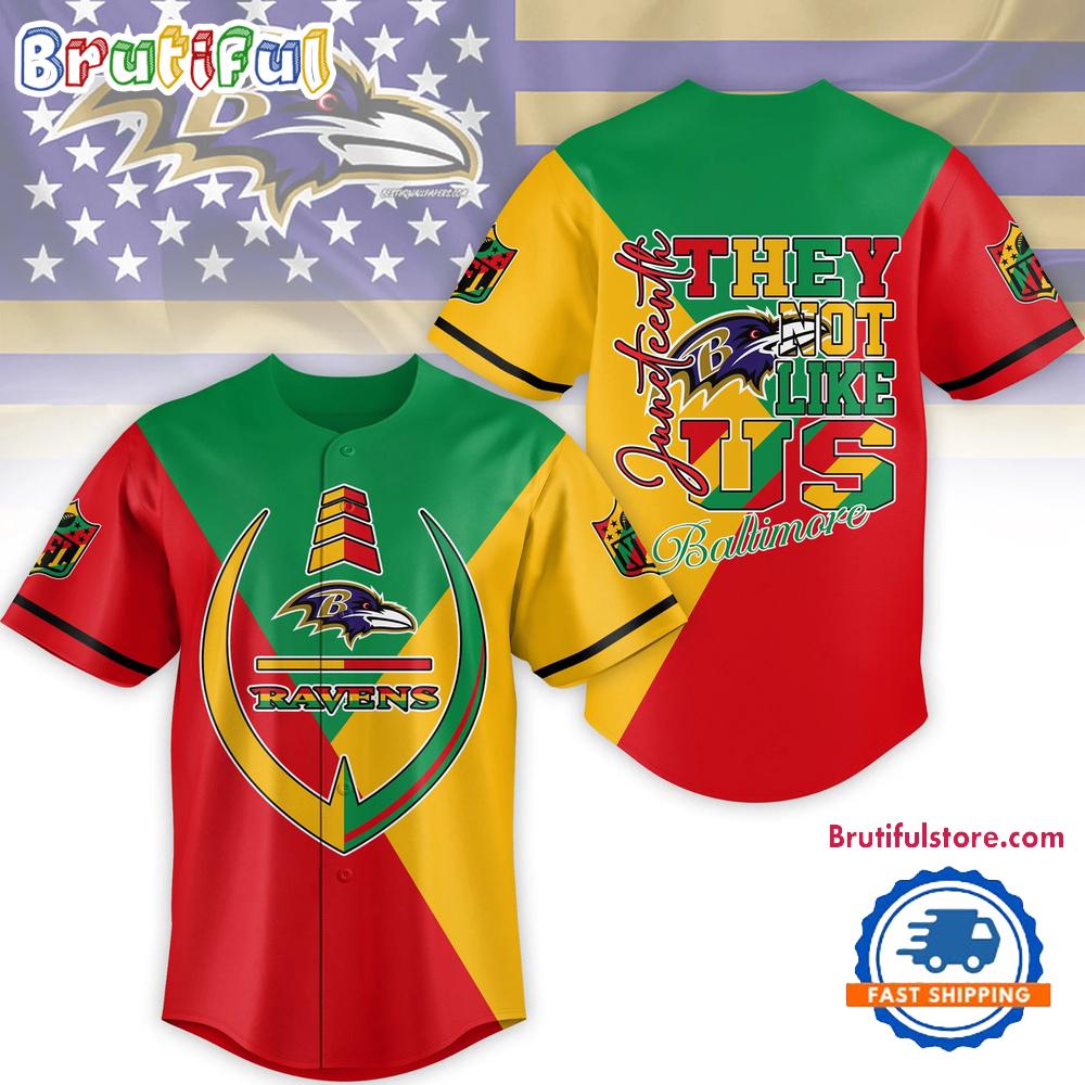 NFL Baltimore Ravens Juneteenth Month They Not Like US Baseball Jersey