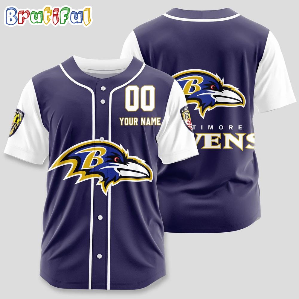 NFL Baltimore Ravens Limited Edition Personalized Baseball Jersey