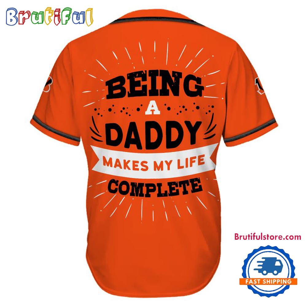 NFL Cincinnati Bengals Football Being A Daddy Father's Day Baseball Jersey