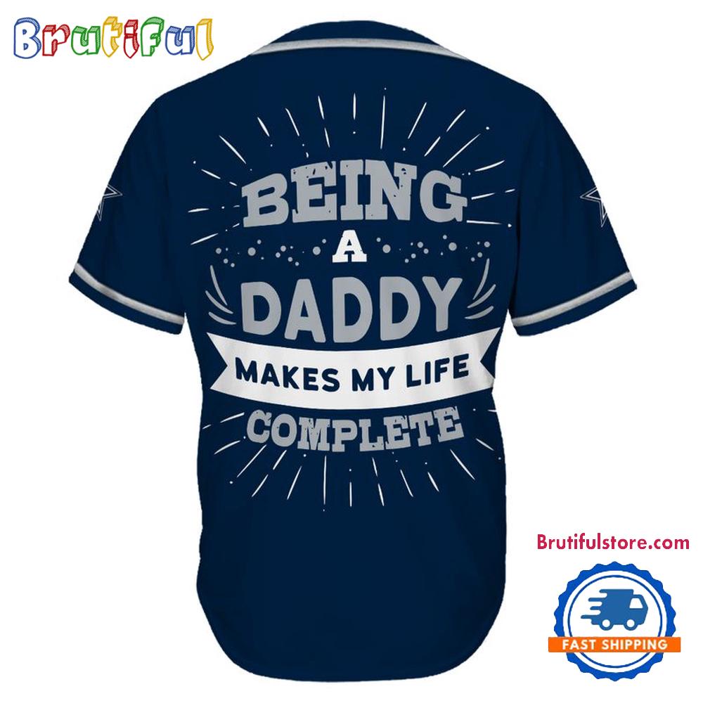 NFL Dallas Cowboys Football Being A Daddy Father's Day Baseball Jersey