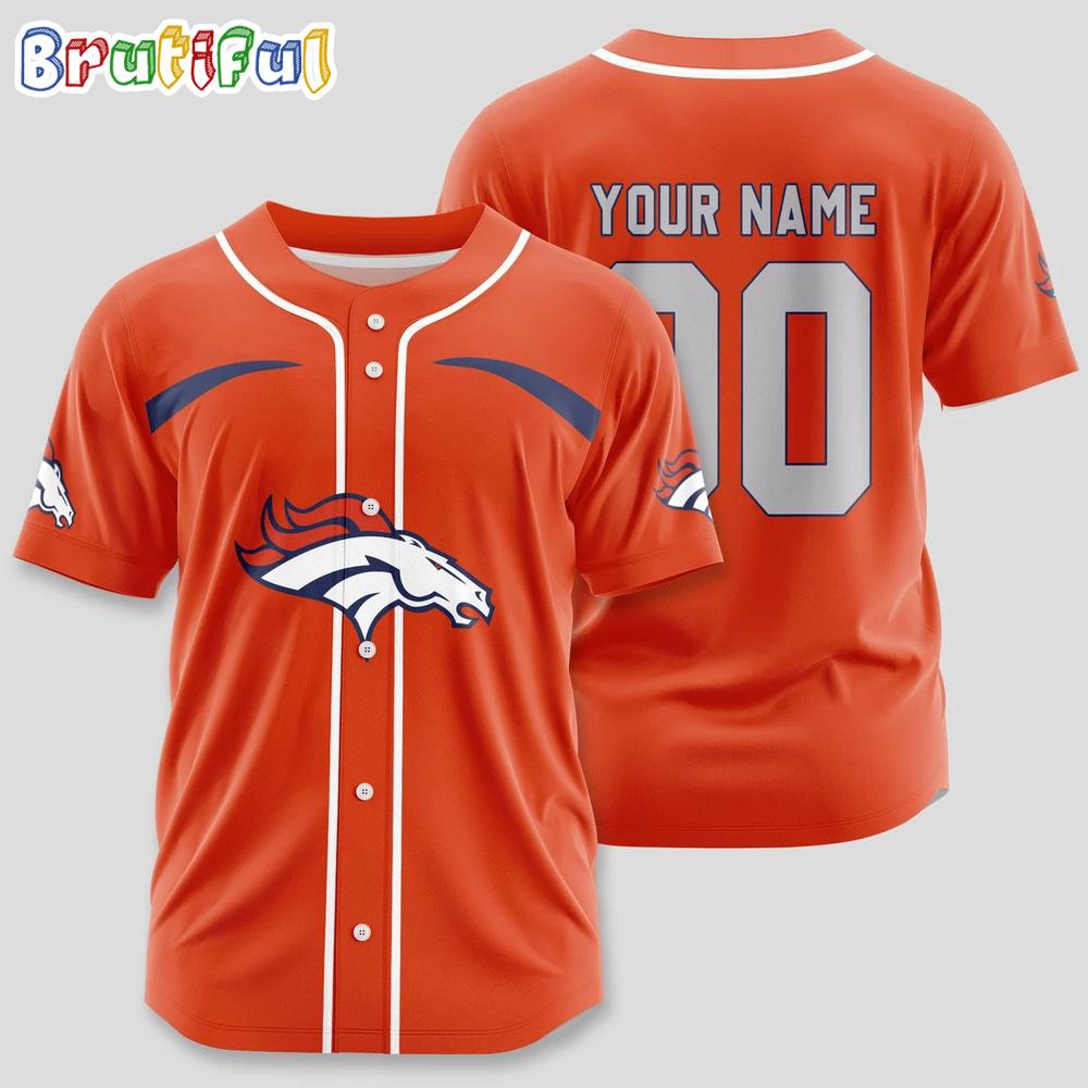 NFL Denver Broncos Limited Edition Personalized Baseball Jersey