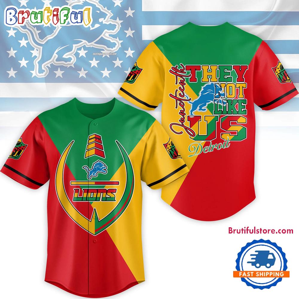 NFL Detroit Lions Juneteenth Month They Not Like US Baseball Jersey