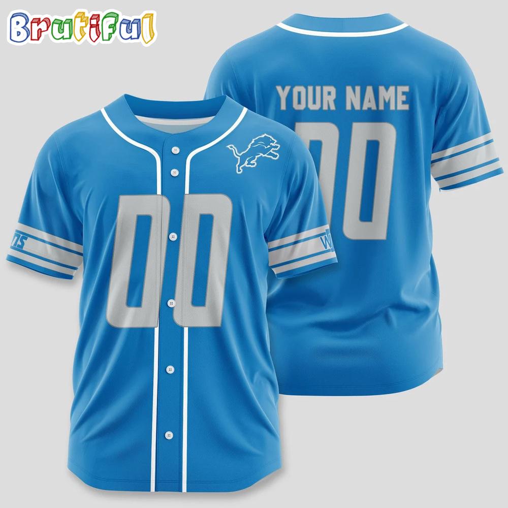 NFL Detroit Lions Limited Edition Personalized Baseball Jersey
