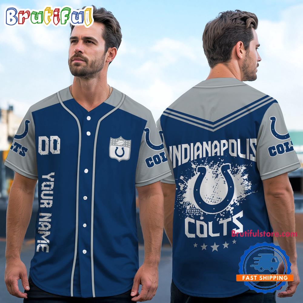 NFL Indianapolis Colts Personalized Baseball Jersey