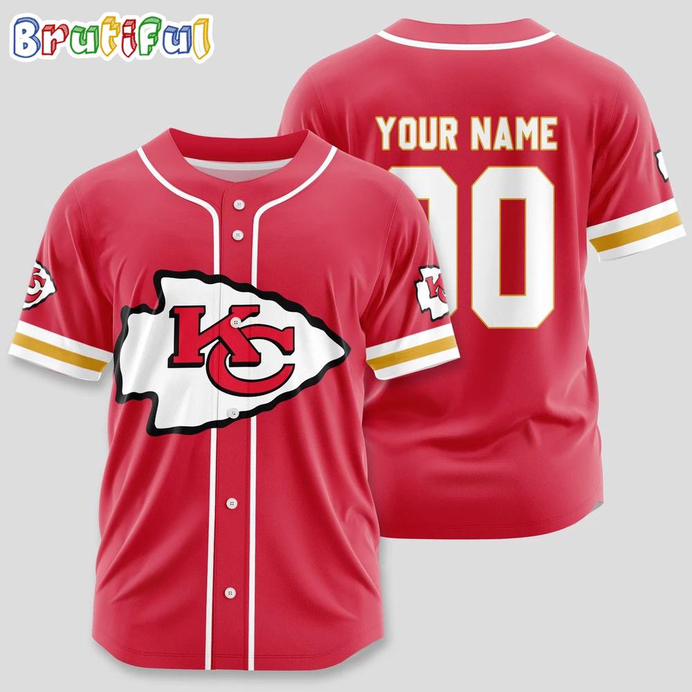 NFL Kansas City Chiefs Limited Edition Personalized Baseball Jersey