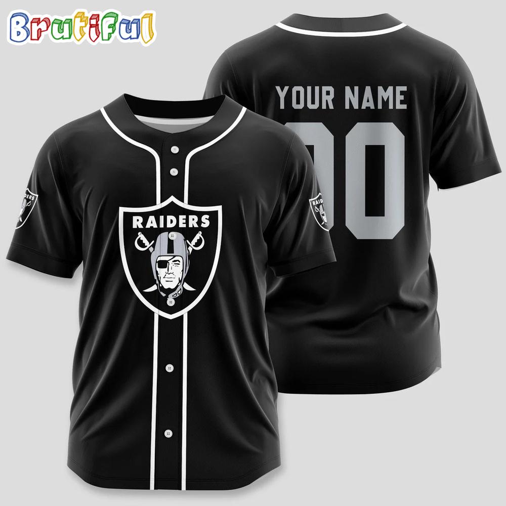 NFL Las Vegas Raiders Limited Edition Personalized Baseball Jersey