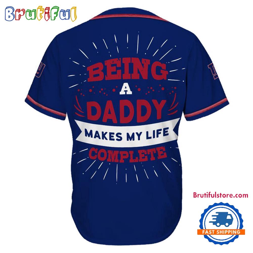 NFL New York Giants Football Being A Daddy Father's Day Baseball Jersey