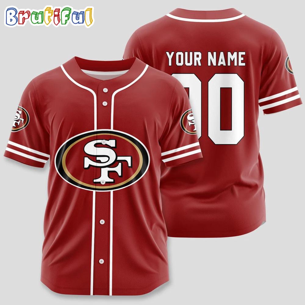 NFL San Francisco 49ers Limited Edition Personalized Baseball Jersey
