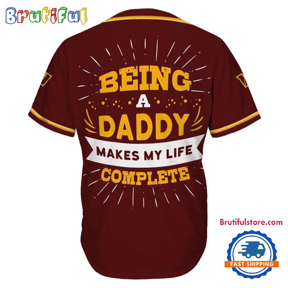 NFL Washington Commanders Football Being A Daddy Father's Day Baseball Jersey