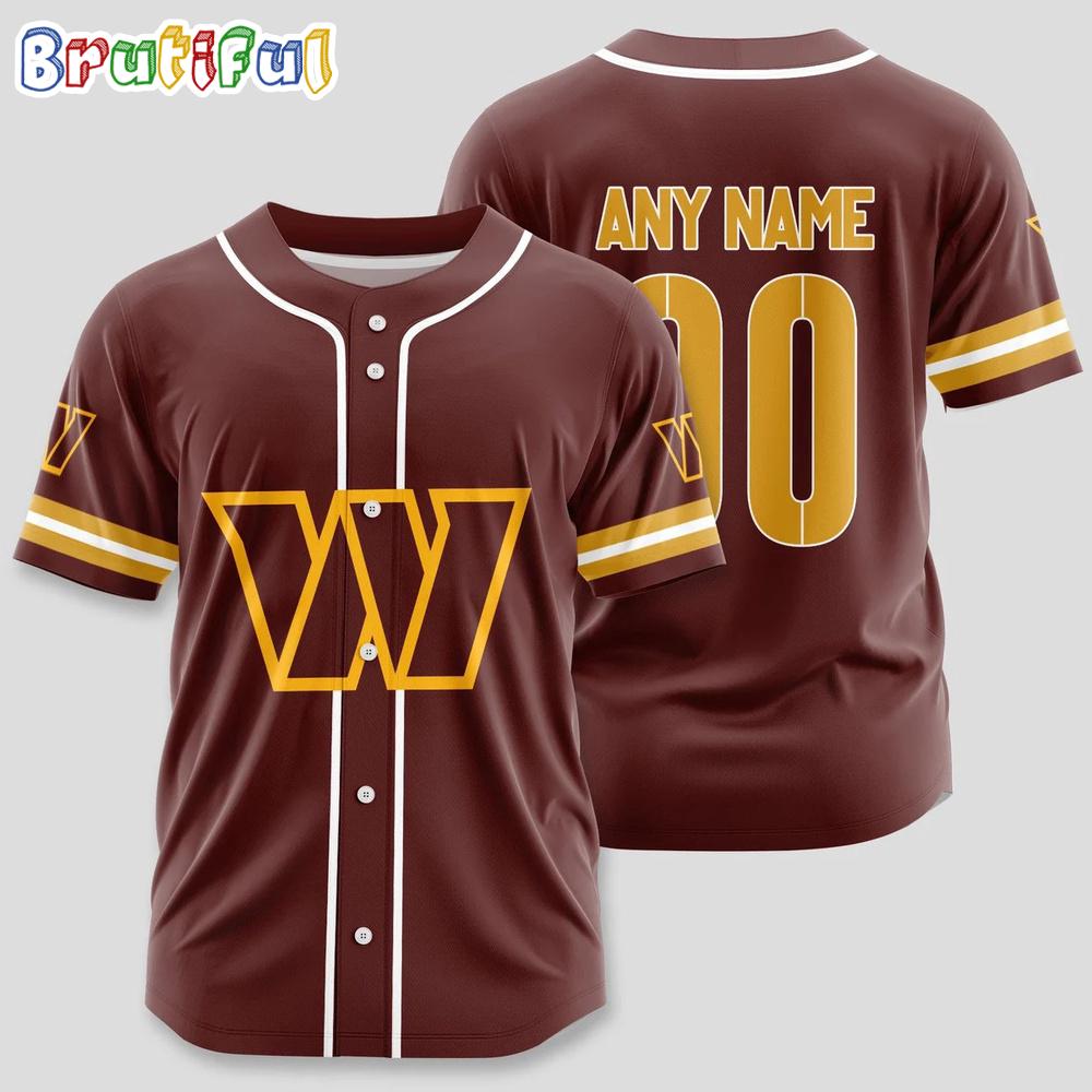 NFL Washington Commanders Limited Edition Personalized Baseball Jersey
